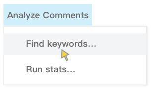 Find keywords in your NPS surveys